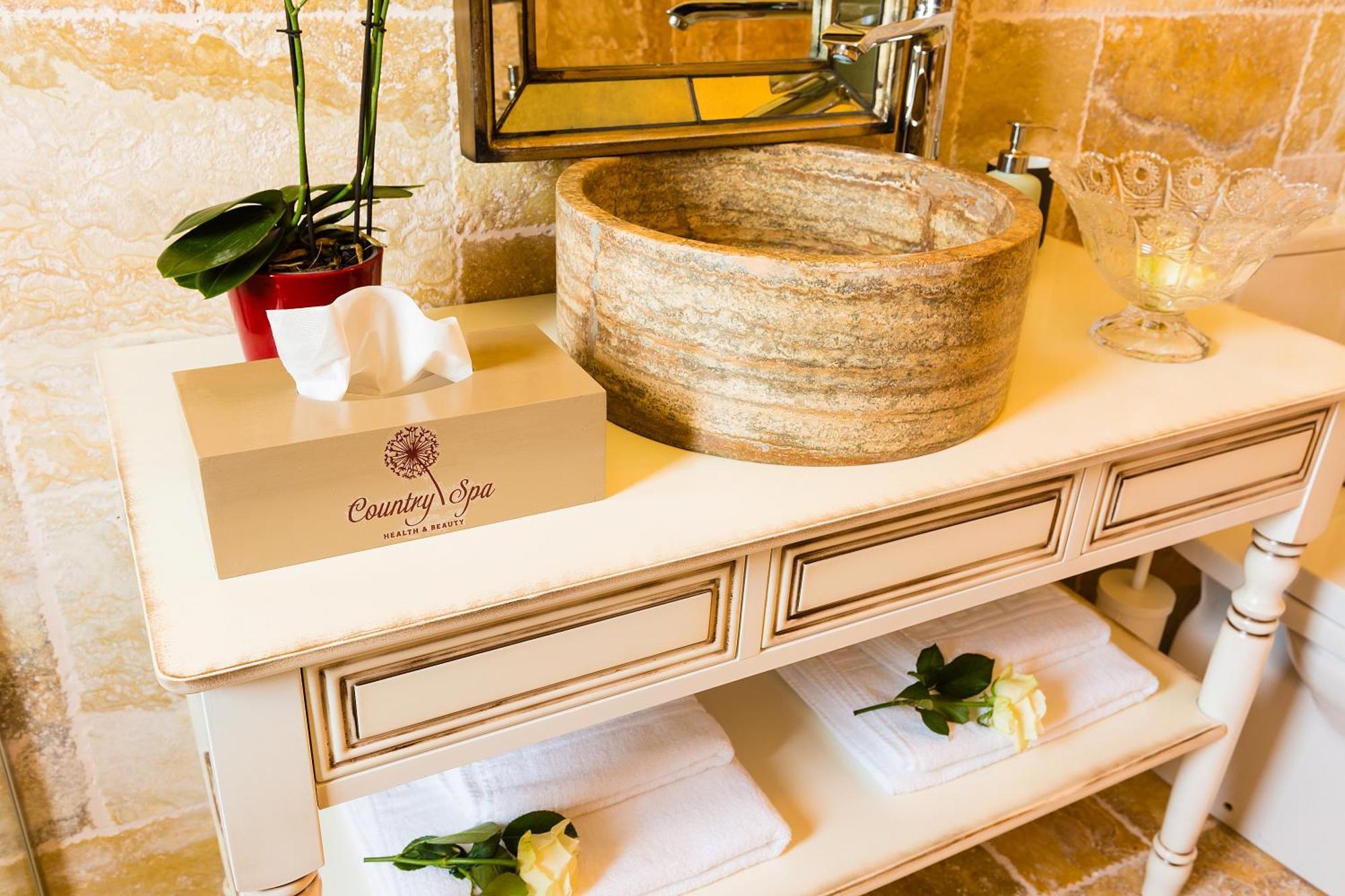 Country Spa Retreat スナゴヴ エクステリア 写真 A stone sink